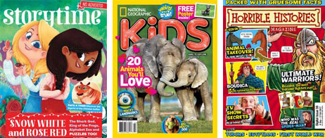 Children's magazine covers