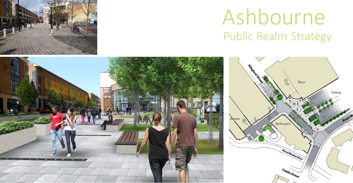 Ashbourne Public Realm Strategy drawings and renderings