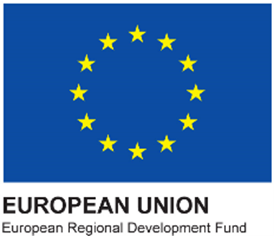 European Union logo - blue background and yellow stars in a circle