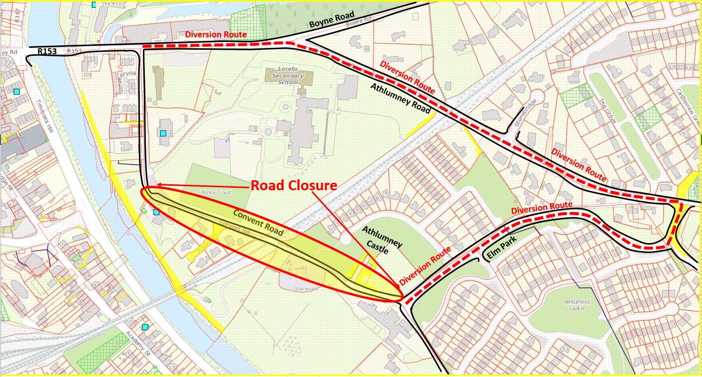 Road Closure Navan Convent Road