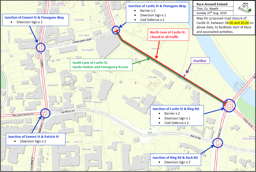 Diversion R898-0 Castle St, Trim