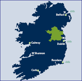 map of Ireland showing the location of Meath