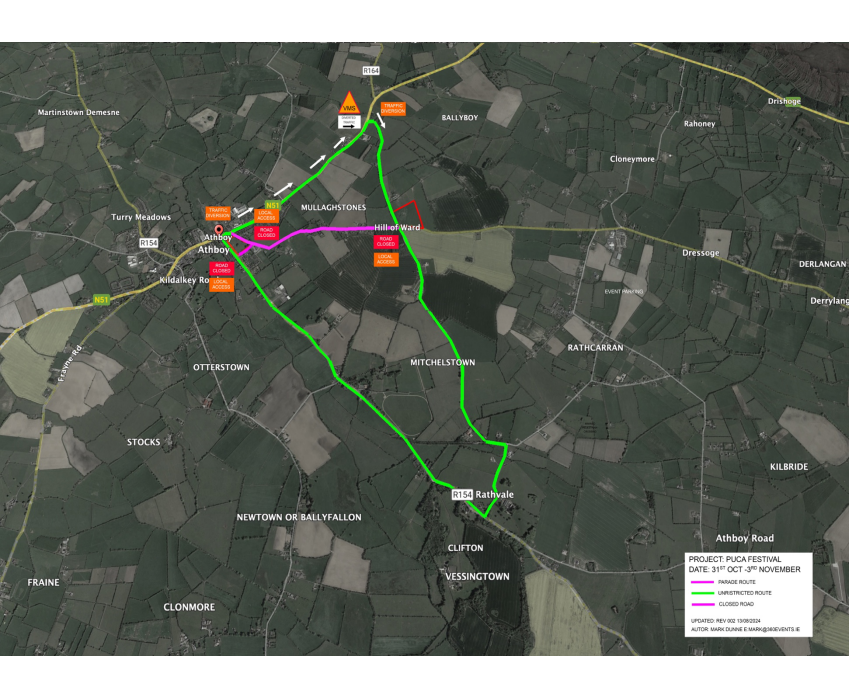 Diversion Map - Athboy