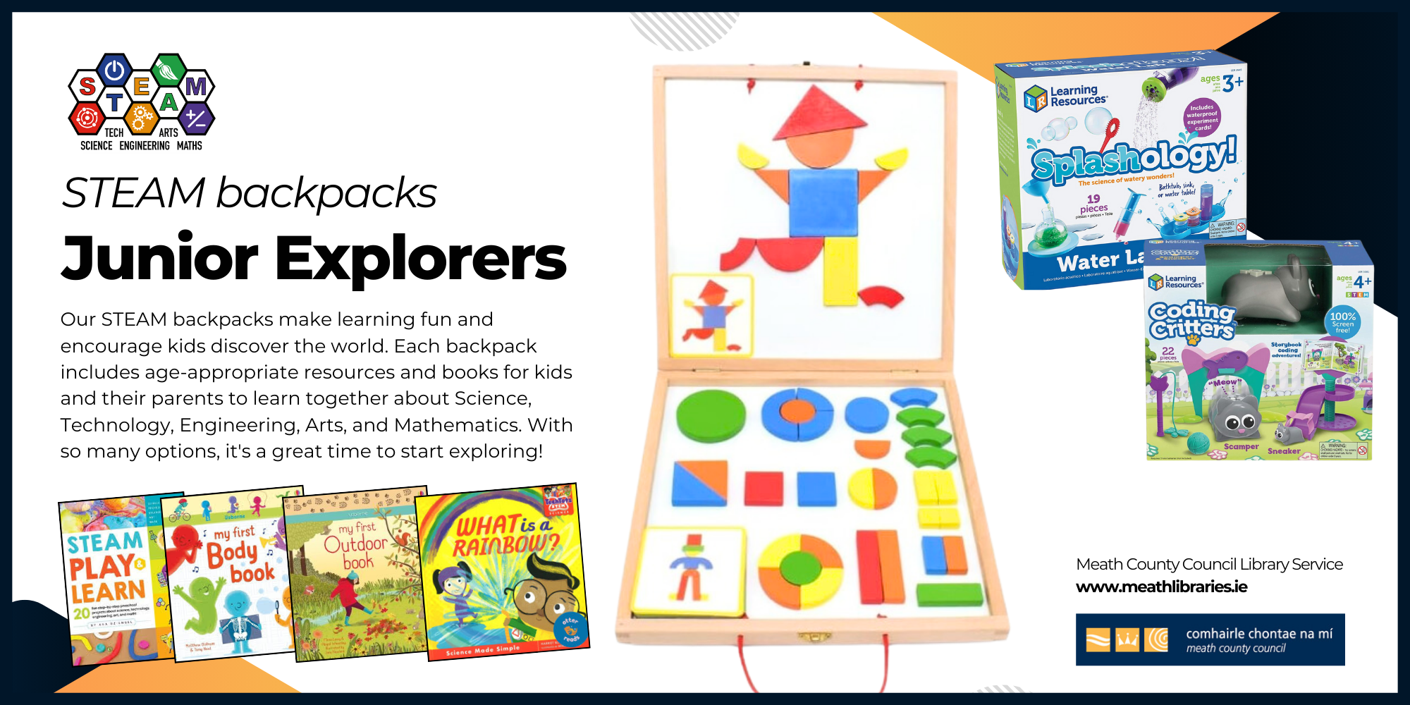 STEAM backbacks Kits Meath Libraries Free