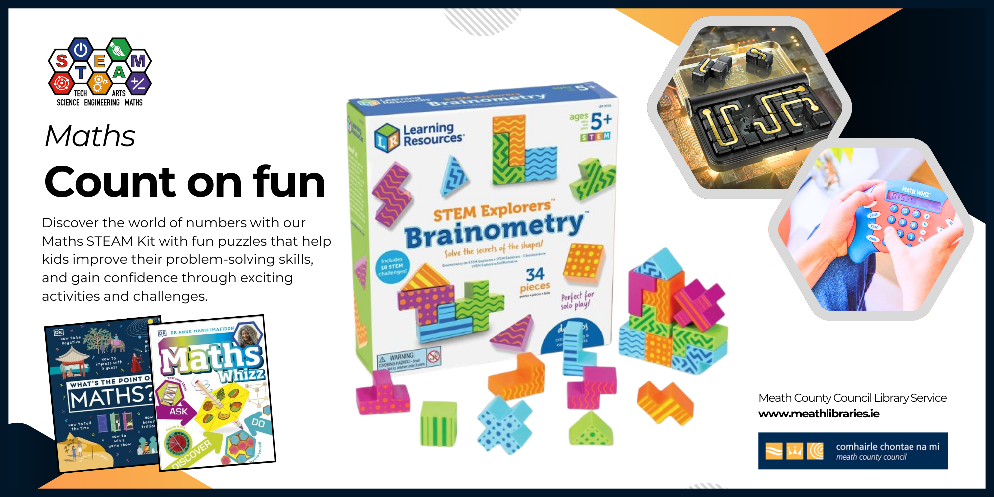 maths STEAM Kits Meath Libraries Free