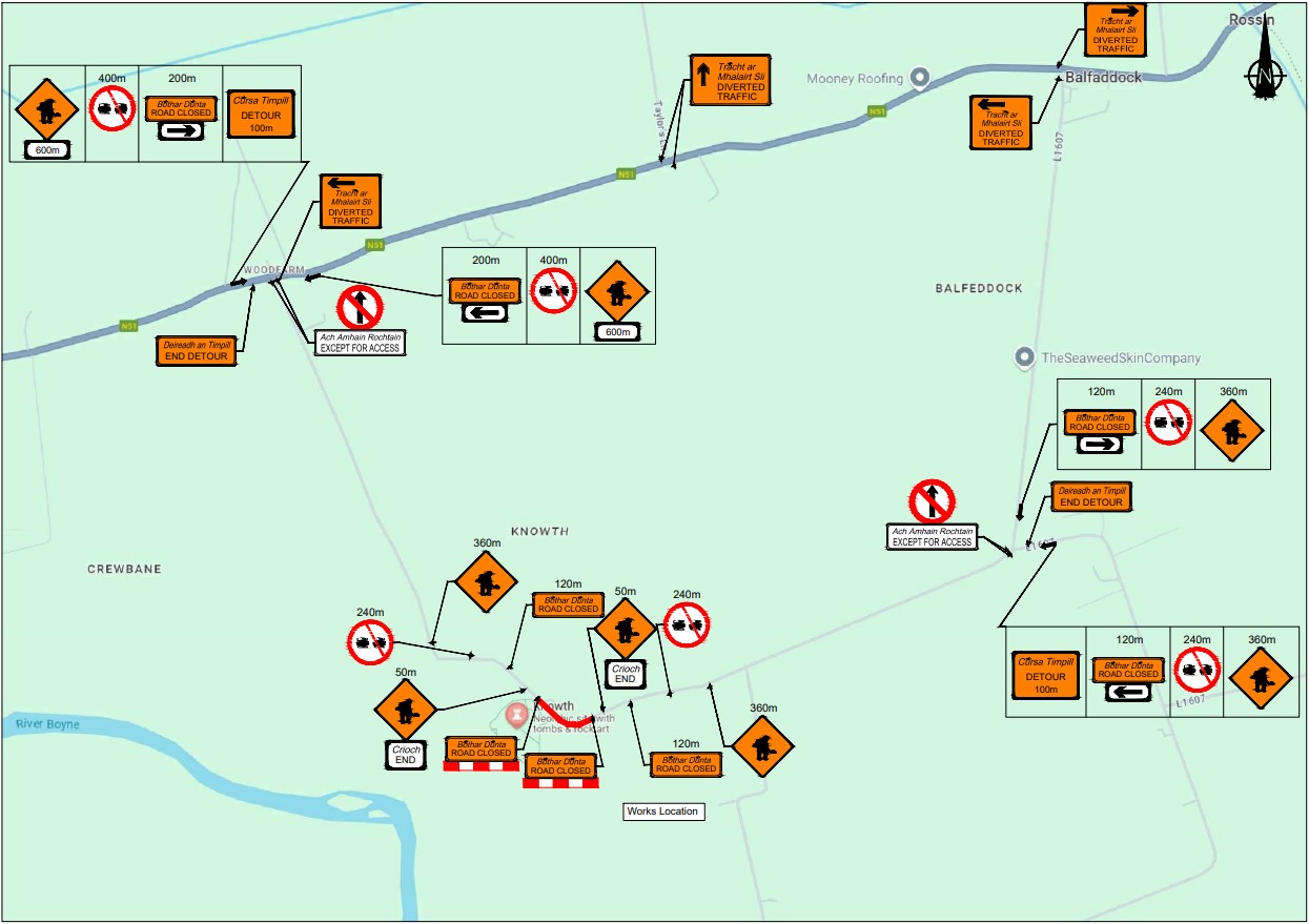 Diversion Map - L5607 Knowth Monument