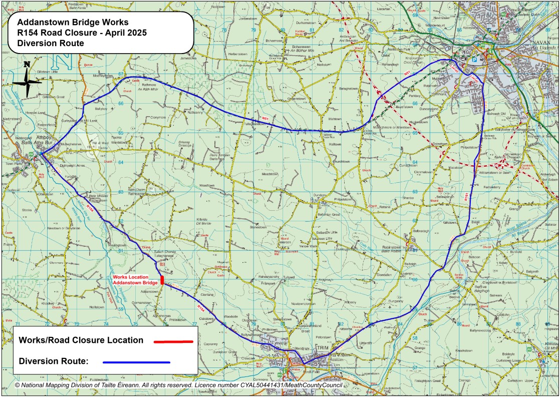 R154 Closure Diversion Route