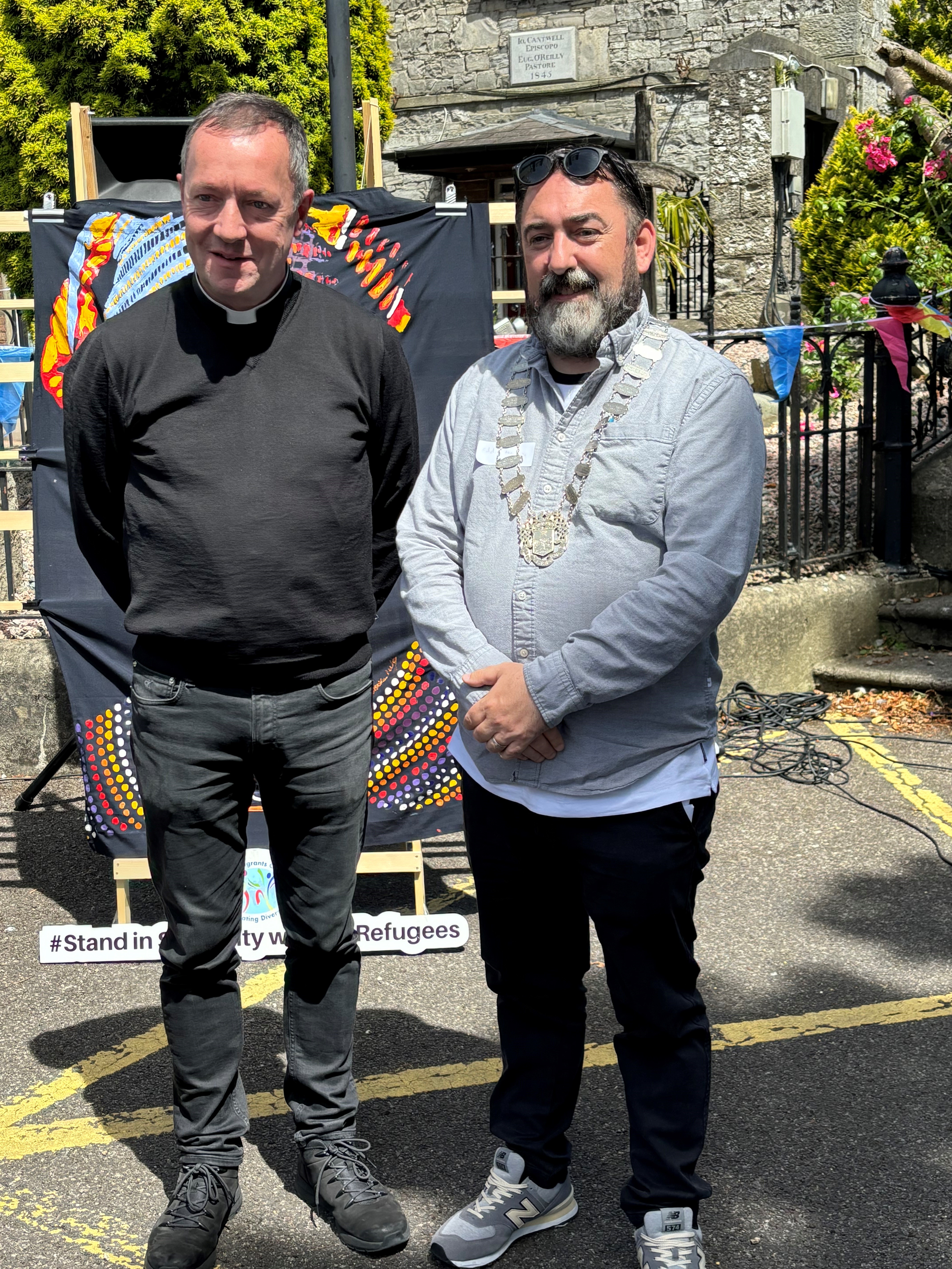 Fr Declan Hurley and Navan Mayor Cllr Eddie Fennessy