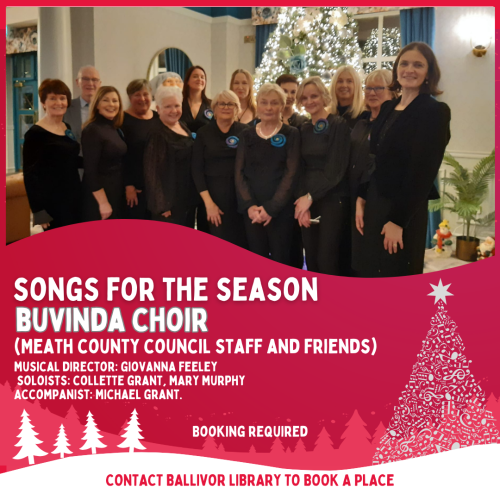 Buvinda Choir and Guests in Ballivor Library