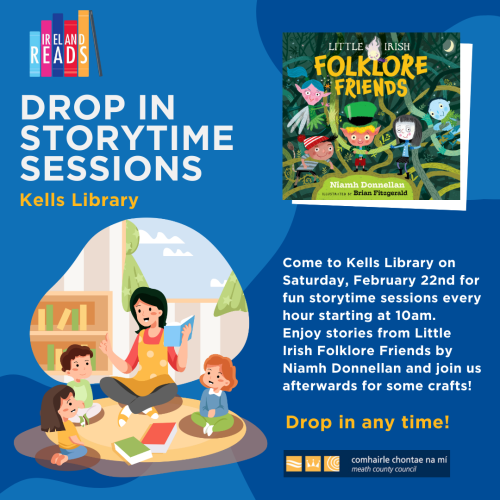 storytime sessions in Kells Library 