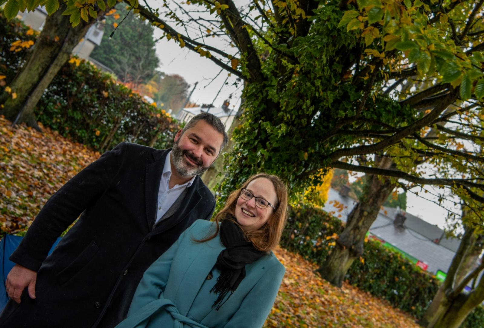 Cllr. David Gilroy, Chair of Climate Action Forum and Caroline Corrigan, Climate Action Team