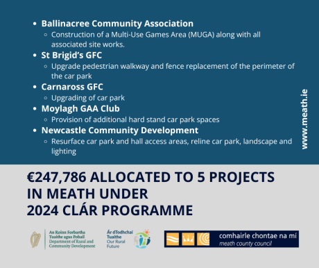 2024 Clár programme announcement graphic